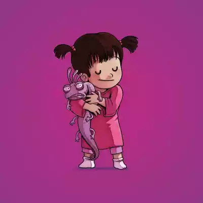 vectores plantilas CHIBIS VILLANOS,PERSONAJES,VILLANOS,BOO,RANDAL,DISNEY,